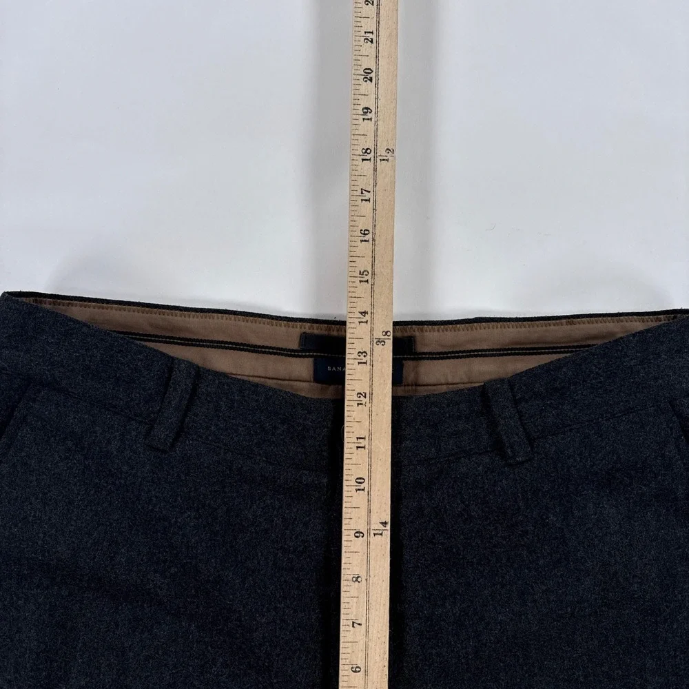 Banana Republic Mens Cargo Pants 36x34 Grey Dawson Wool Blend Hem 36x30